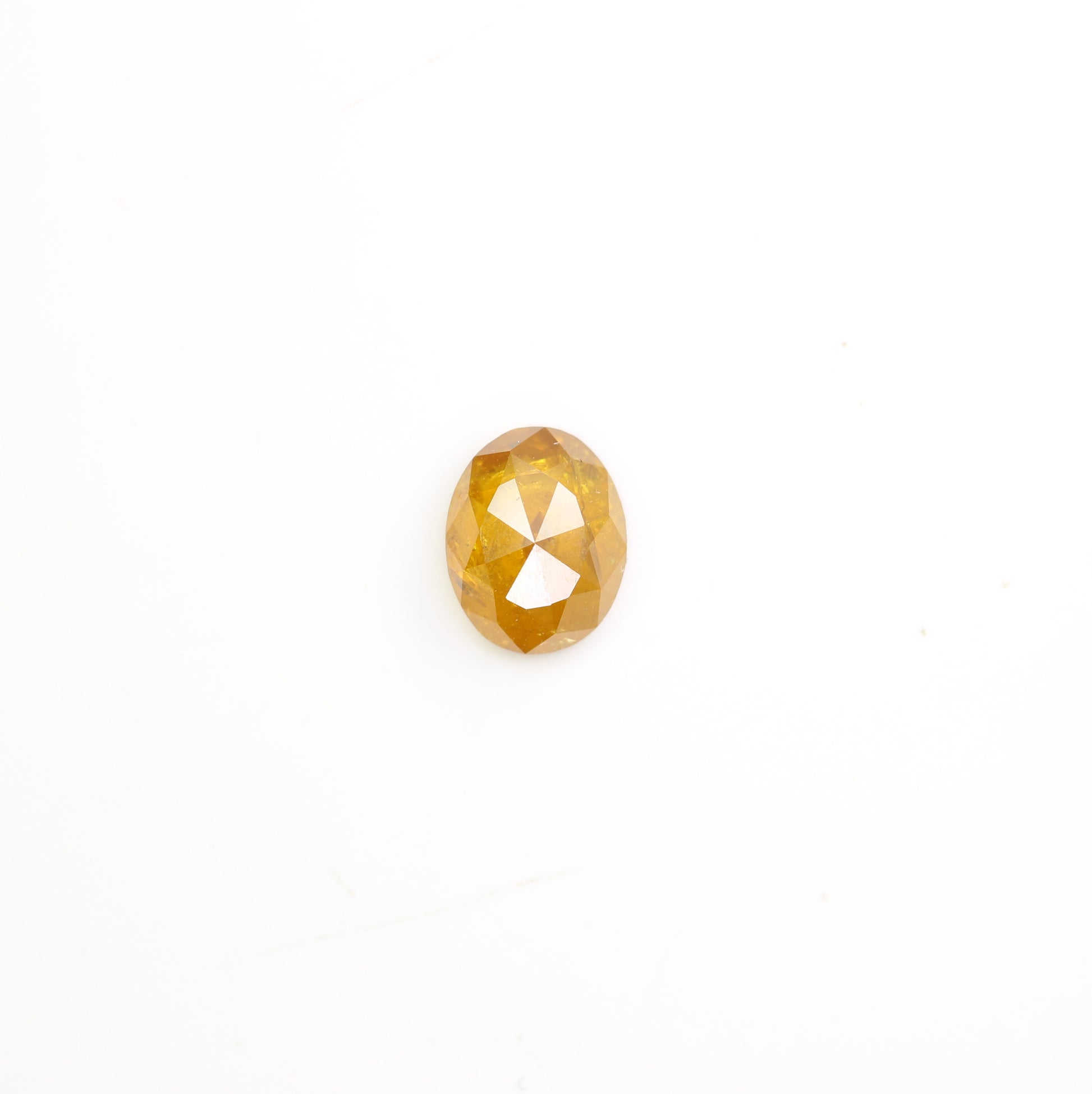 1.19 CT 7.00 MM Natural Yellow Oval Shape Diamond For Proposal Ring - JayKrishna Diamond