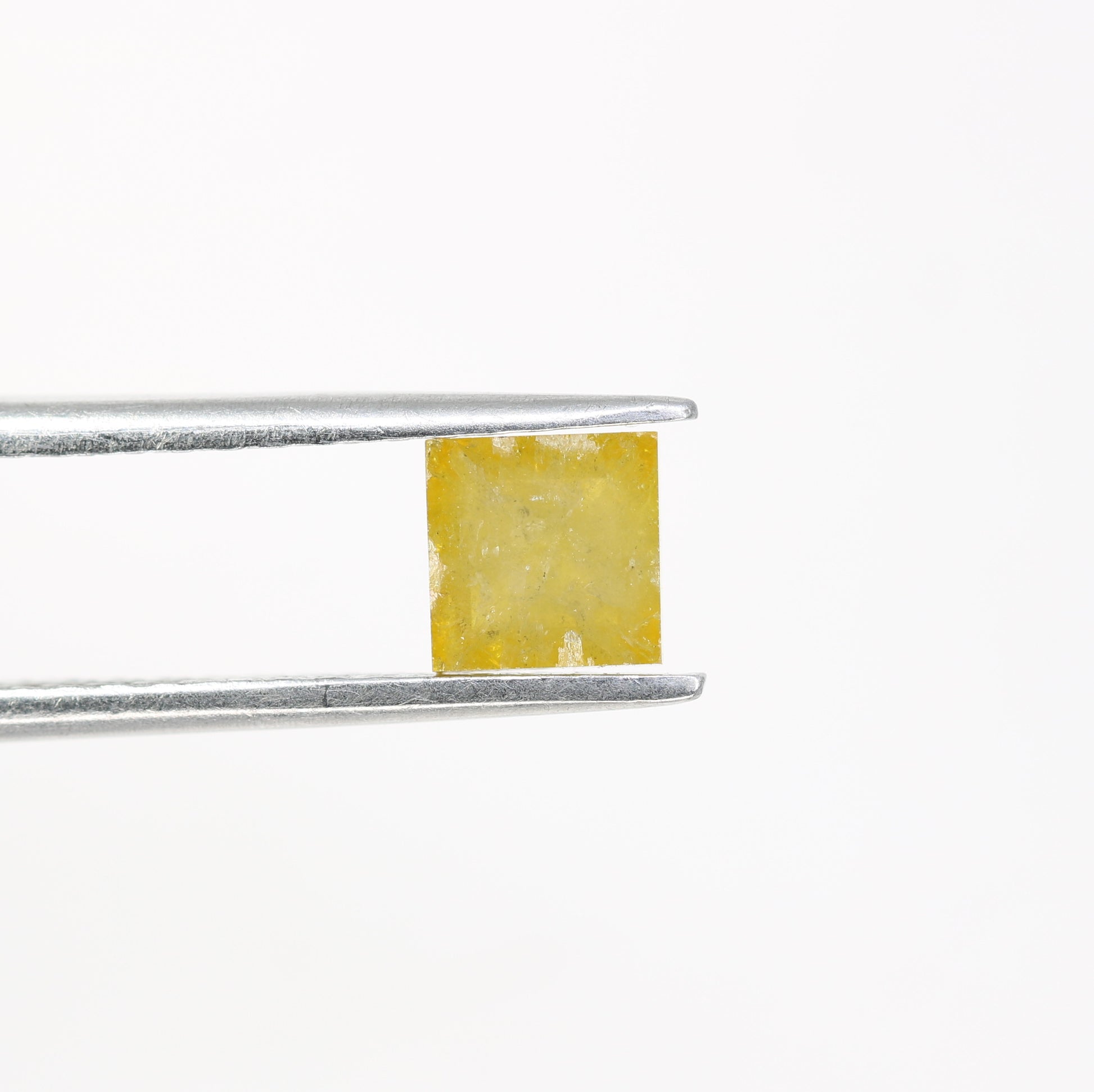0.97 CT 5.20 MM Unique Square Shape Yellow Fancy Diamond For Jewelry - JayKrishna Diamond