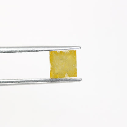0.97 CT 5.20 MM Unique Square Shape Yellow Fancy Diamond For Jewelry - JayKrishna Diamond
