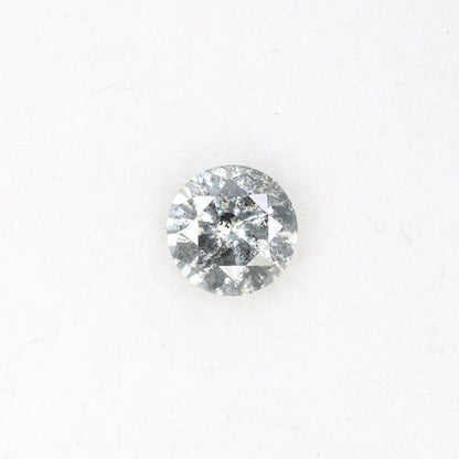 Unique 0.38 CT Salt & Pepper Round Brilliant Cut Diamond | Perfect for Proposal Rings | 4.60 x 2.80 MM - JayKrishna Diamond