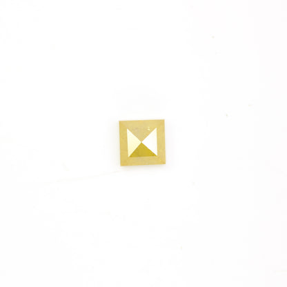 0.97 CT 5.20 MM Unique Square Shape Yellow Fancy Diamond For Jewelry - JayKrishna Diamond