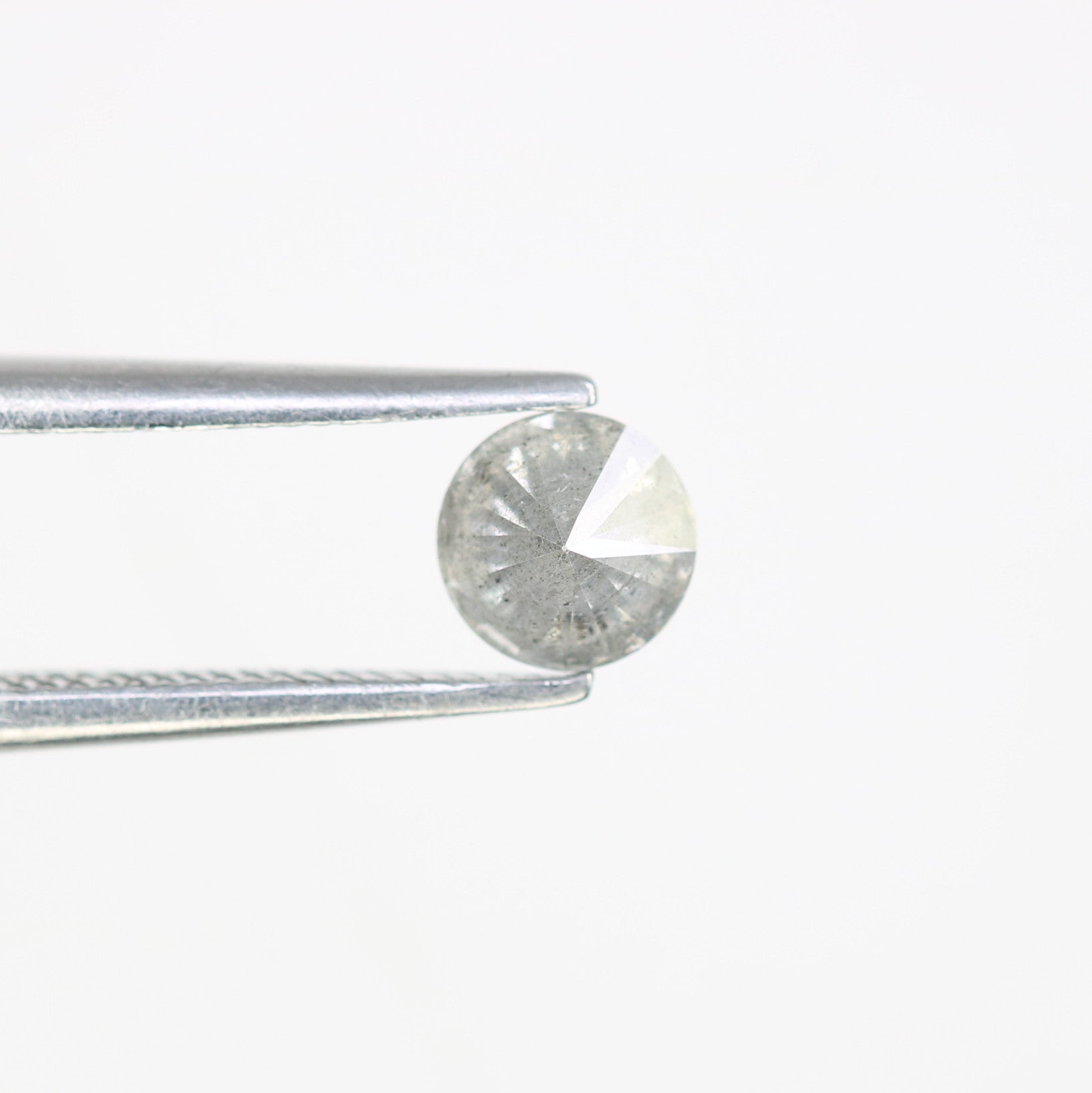 0.38 CT Round Brilliant Cut Salt and Pepper Diamond 4.60 x 2.70 MM | Natural Gemstone for Custom Designer Rings, Unique & Ethical Engagement Jewelry - JayKrishna Diamond