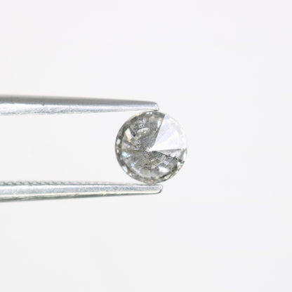 0.43 CT Round Brilliant Cut 4.60 x 3.00 MM Salt and Pepper Loose Diamond for Wedding Ring and Custom Bridal Jewelry Design - JayKrishna Diamond