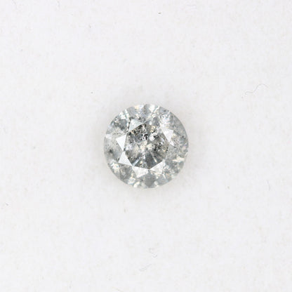 0.43 CT Round Brilliant Cut 4.60 x 3.00 MM Salt and Pepper Loose Diamond for Wedding Ring and Custom Bridal Jewelry Design - JayKrishna Diamond