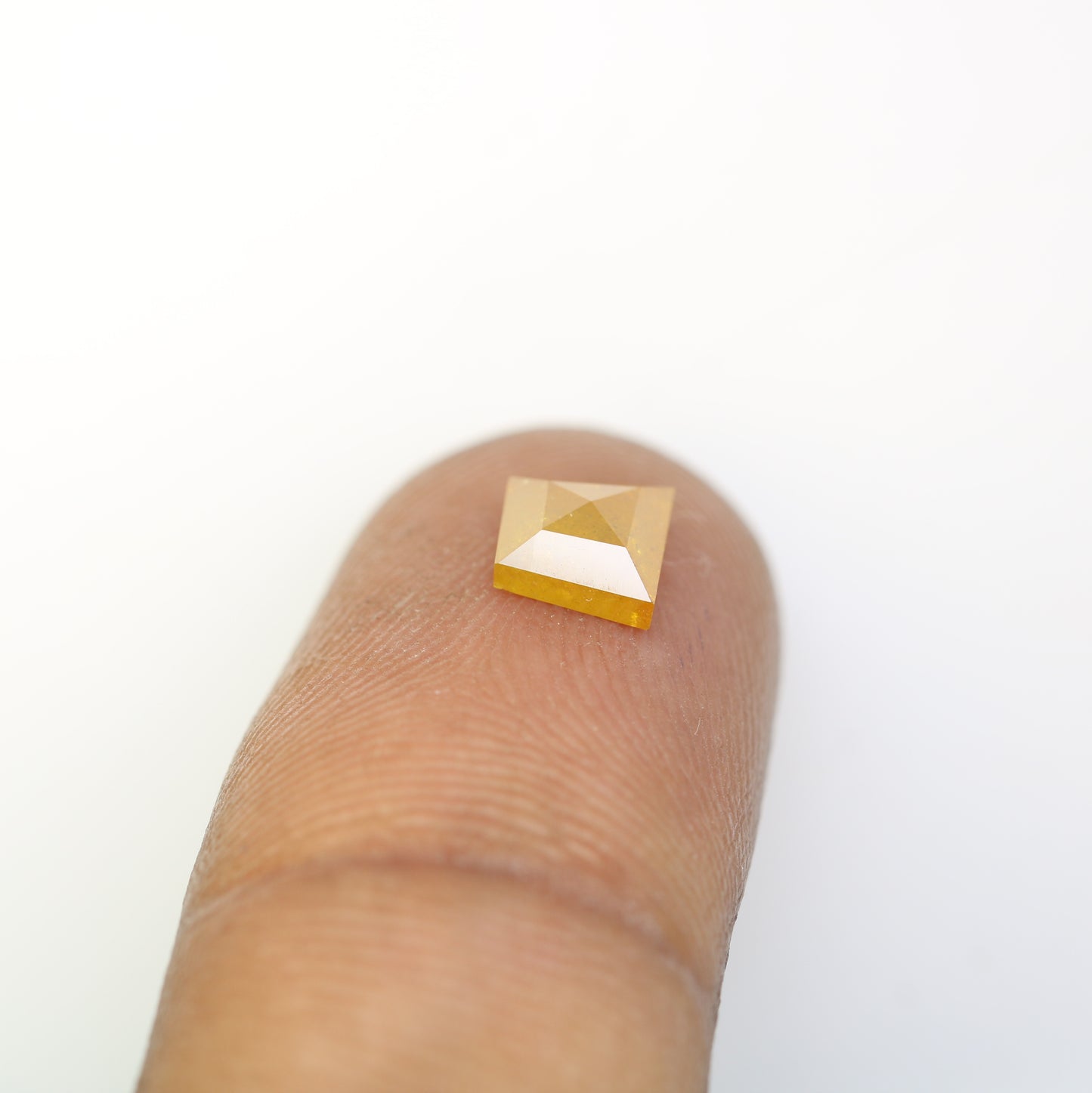 0.97 CT 5.60 MM Fancy Yellow Geometric Shape Loose Diamond For Engagement Ring - JayKrishna Diamond