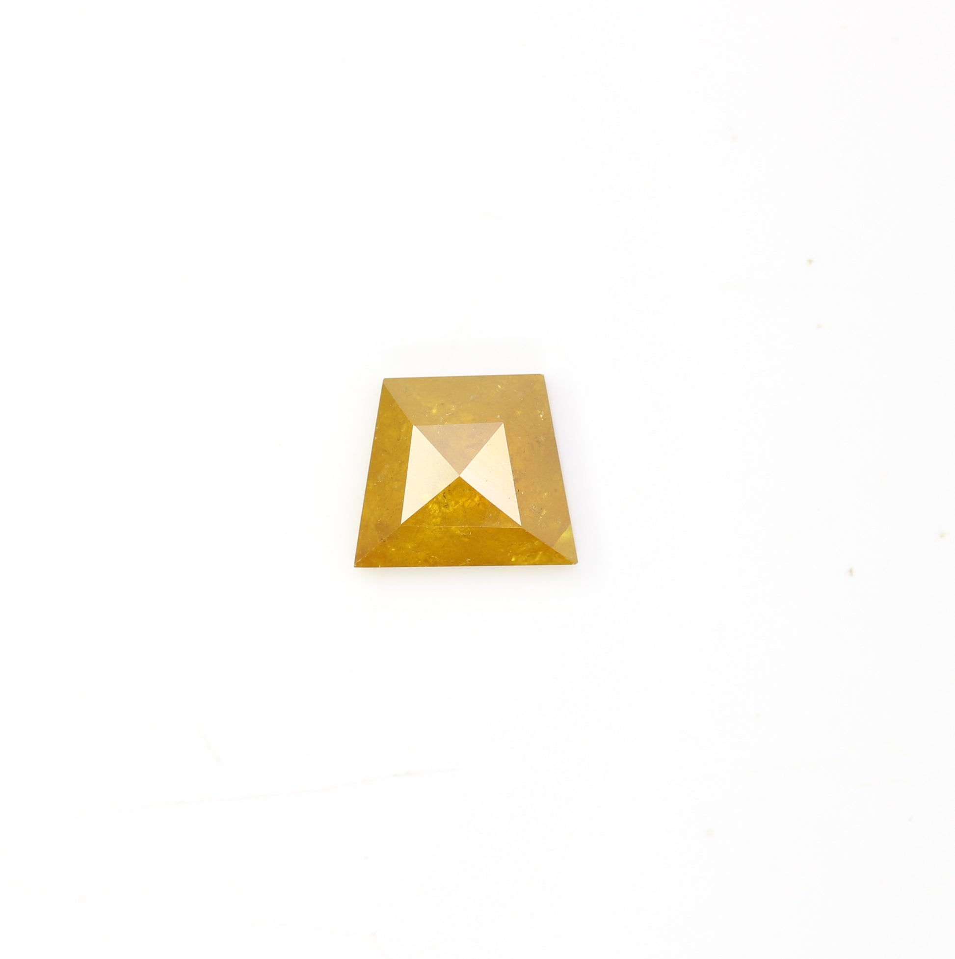 0.97 CT 5.60 MM Fancy Yellow Geometric Shape Loose Diamond For Engagement Ring - JayKrishna Diamond