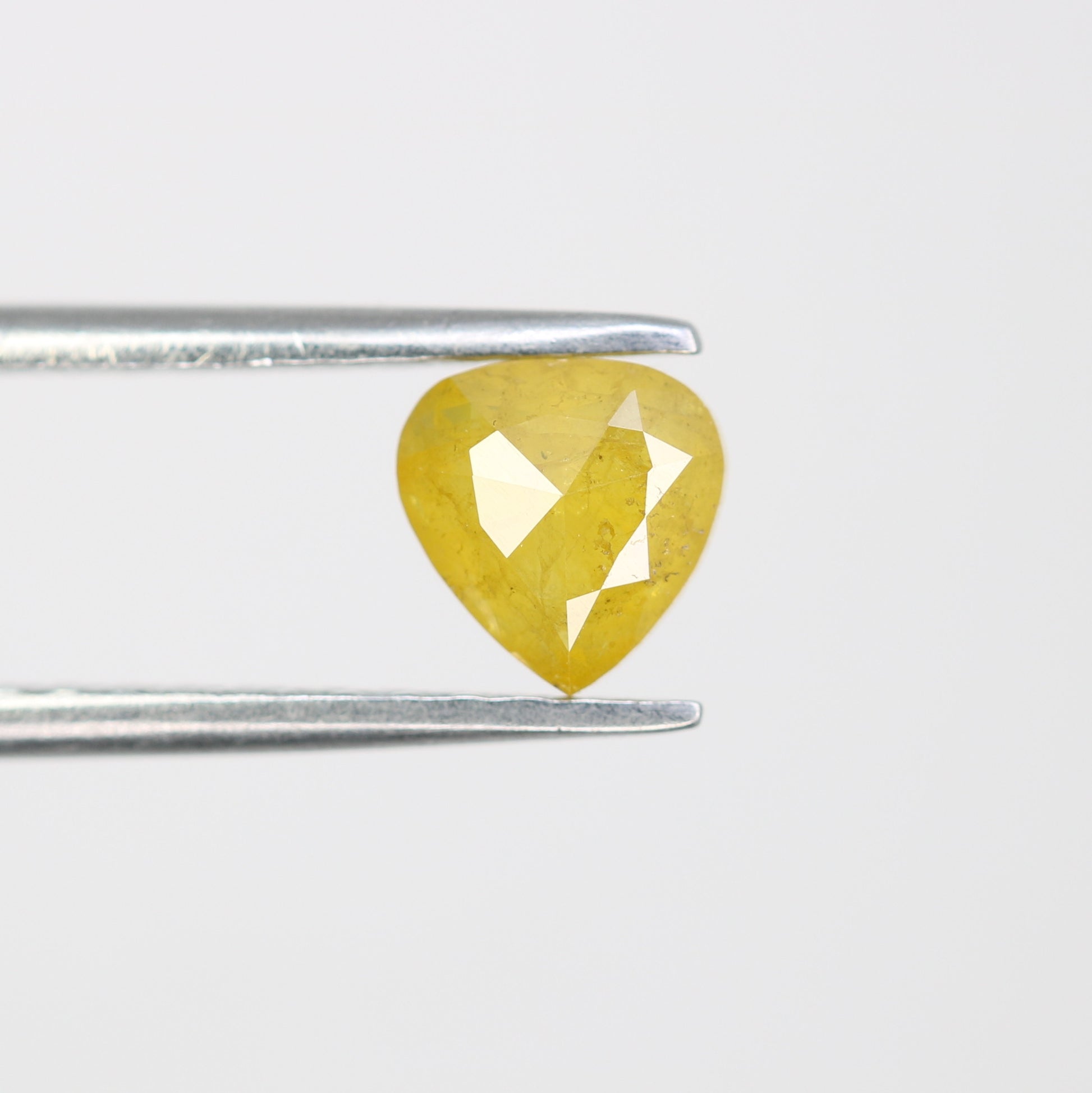 0.71 CT 5.80 MM Lovely Heart Shape Yellow Diamond For Promise Ring - JayKrishna Diamond