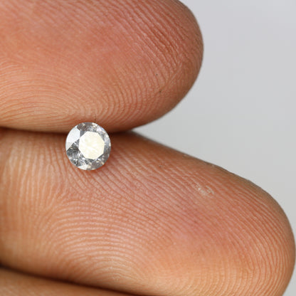 0.40 CT Salt and Pepper Round Brilliant Cut Loose Diamond for Custom Engagement Rings, Unique Fine Jewelry & Ethical Bridal Jewelry - JayKrishna Diamond