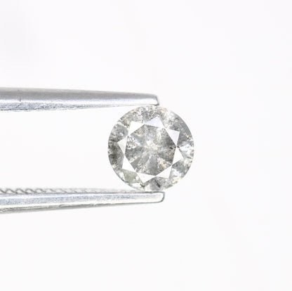0.39 CT Salt and Pepper Round Brilliant Cut Natural Diamond for Custom Proposal Rings, Unique Engagement Jewelry & Ethical Fine Jewelry - JayKrishna Diamond