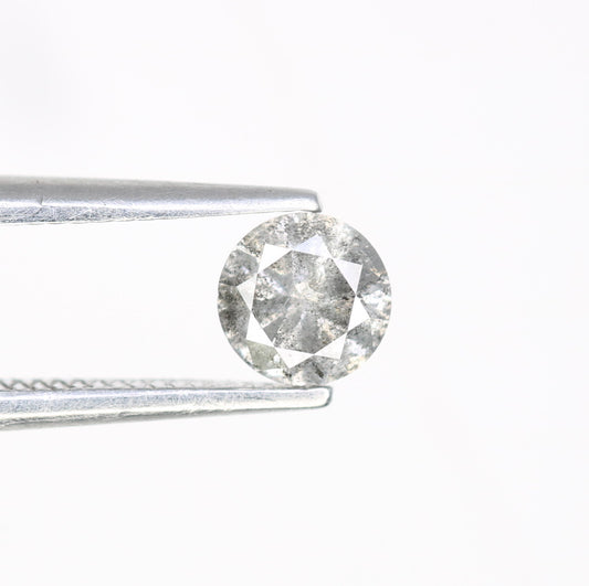 0.39 CT Salt and Pepper Round Brilliant Cut Natural Diamond for Custom Proposal Rings, Unique Engagement Jewelry & Ethical Fine Jewelry - JayKrishna Diamond