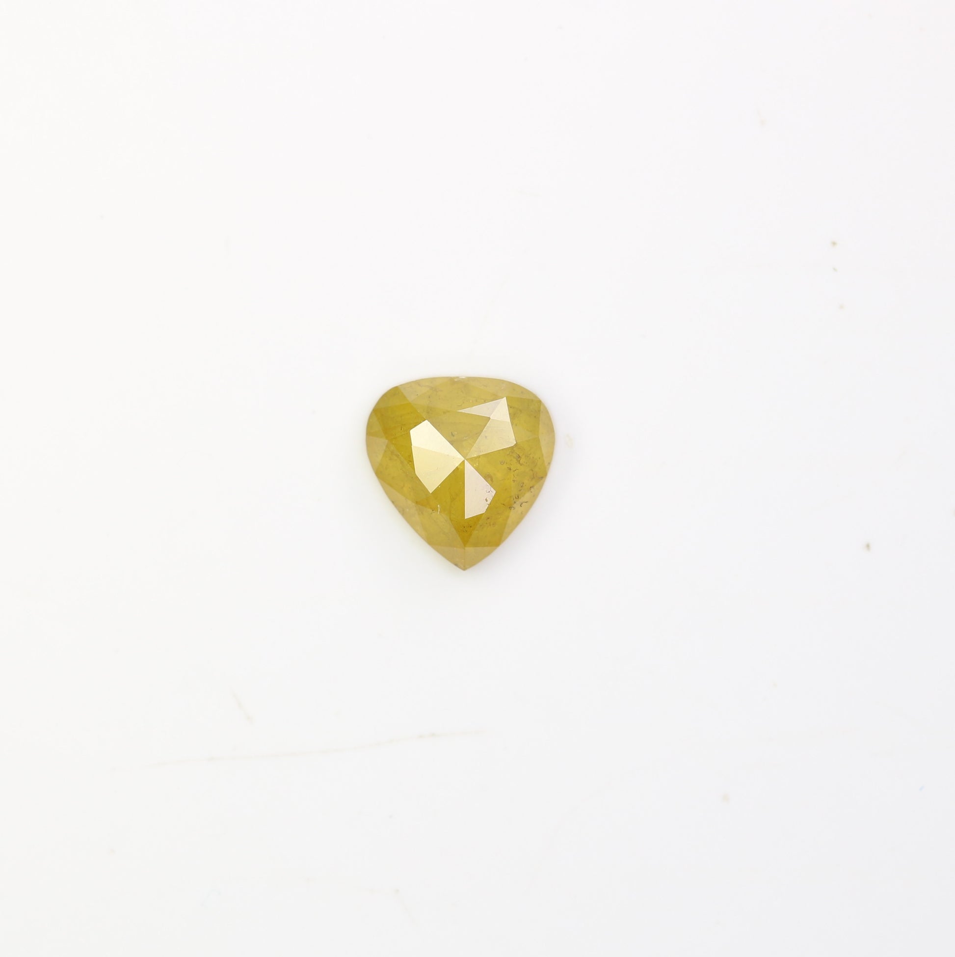 0.71 CT 5.80 MM Lovely Heart Shape Yellow Diamond For Promise Ring - JayKrishna Diamond