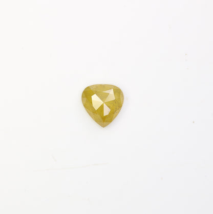 0.71 CT 5.80 MM Lovely Heart Shape Yellow Diamond For Promise Ring - JayKrishna Diamond