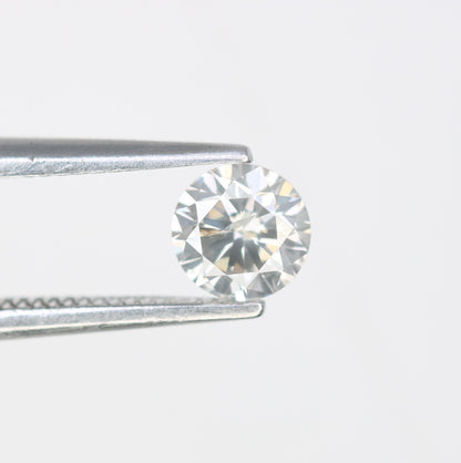 Unique 0.40 CT Salt & Pepper Round Brilliant Cut Diamond | Perfect for Wedding Rings | 4.60 x 2.90 MM - JayKrishna Diamond