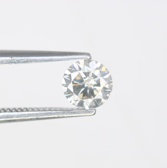 Unique 0.40 CT Salt & Pepper Round Brilliant Cut Diamond | Perfect for Wedding Rings | 4.60 x 2.90 MM - JayKrishna Diamond