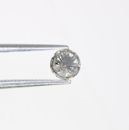 0.38 CT Salt and Pepper Round Brilliant Cut 4.60 x 2.70 MM Natural Diamond for Custom Statement Rings, Unique Engagement Jewelry & Artisan Fine Jewelry - JayKrishna Diamond