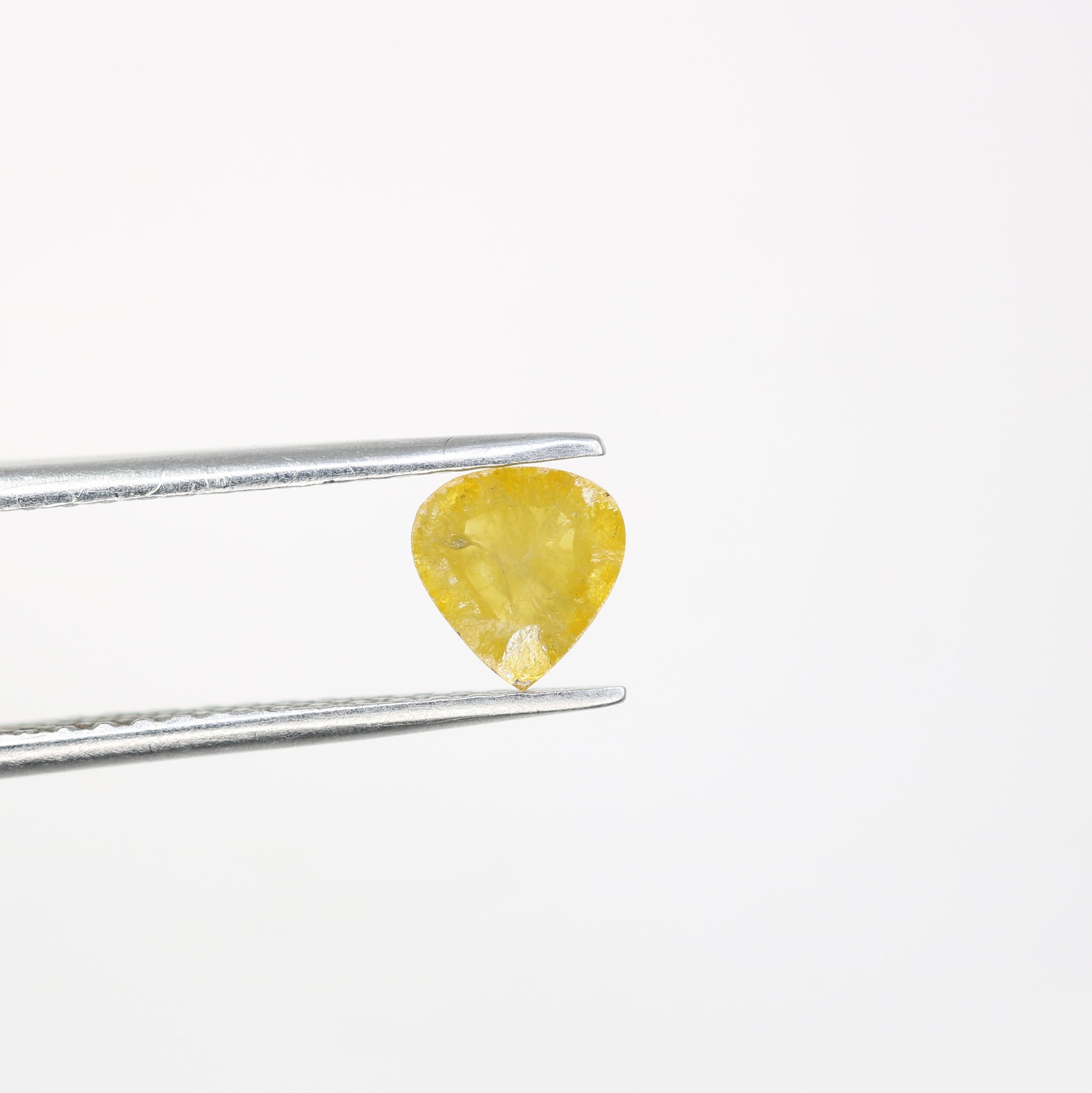 0.69 CT 6.10 MM Lovely Heart Shape Yellow Antique Diamond For Valentine Gift - JayKrishna Diamond