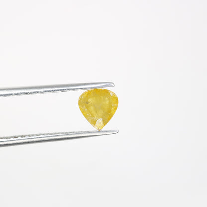 0.69 CT 6.10 MM Lovely Heart Shape Yellow Antique Diamond For Valentine Gift - JayKrishna Diamond