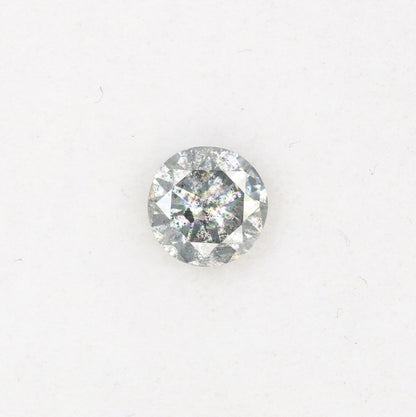 Unique 0.41 CT Salt & Pepper Round Brilliant Cut Diamond | Perfect for Promise Rings | 4.60 x 2.80 MM - JayKrishna Diamond