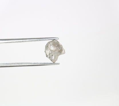 2.02 CT Raw Rough Irregular Cut Grey Natural Diamond For Engagement Ring - JayKrishna Diamond