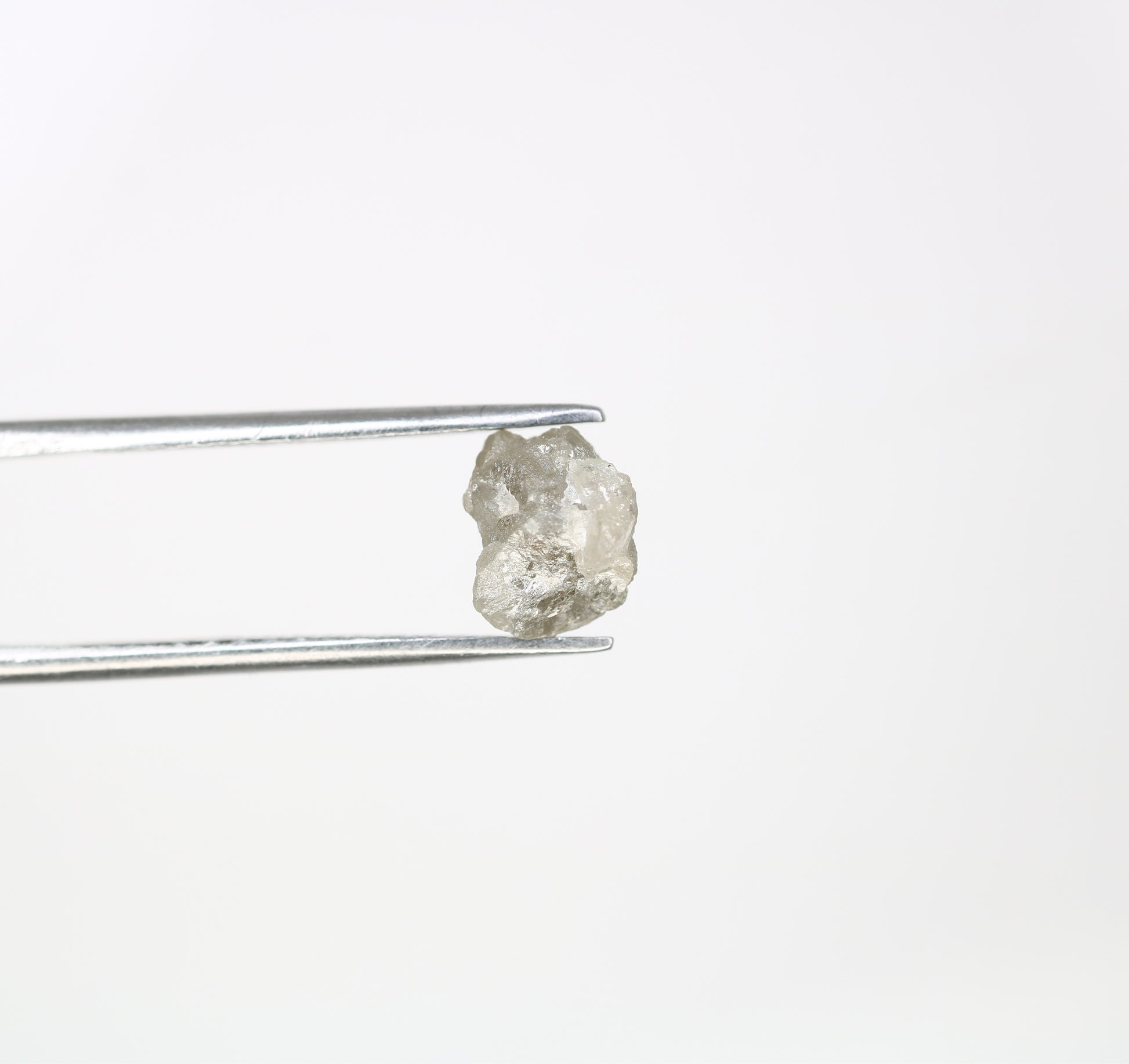 2.02 CT Raw Rough Irregular Cut Grey Natural Diamond For Engagement Ring - JayKrishna Diamond