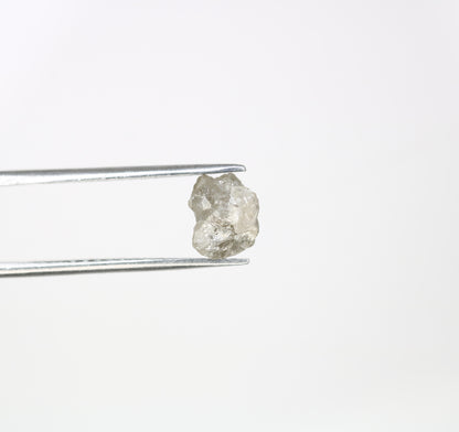 2.02 CT Raw Rough Irregular Cut Grey Natural Diamond For Engagement Ring - JayKrishna Diamond