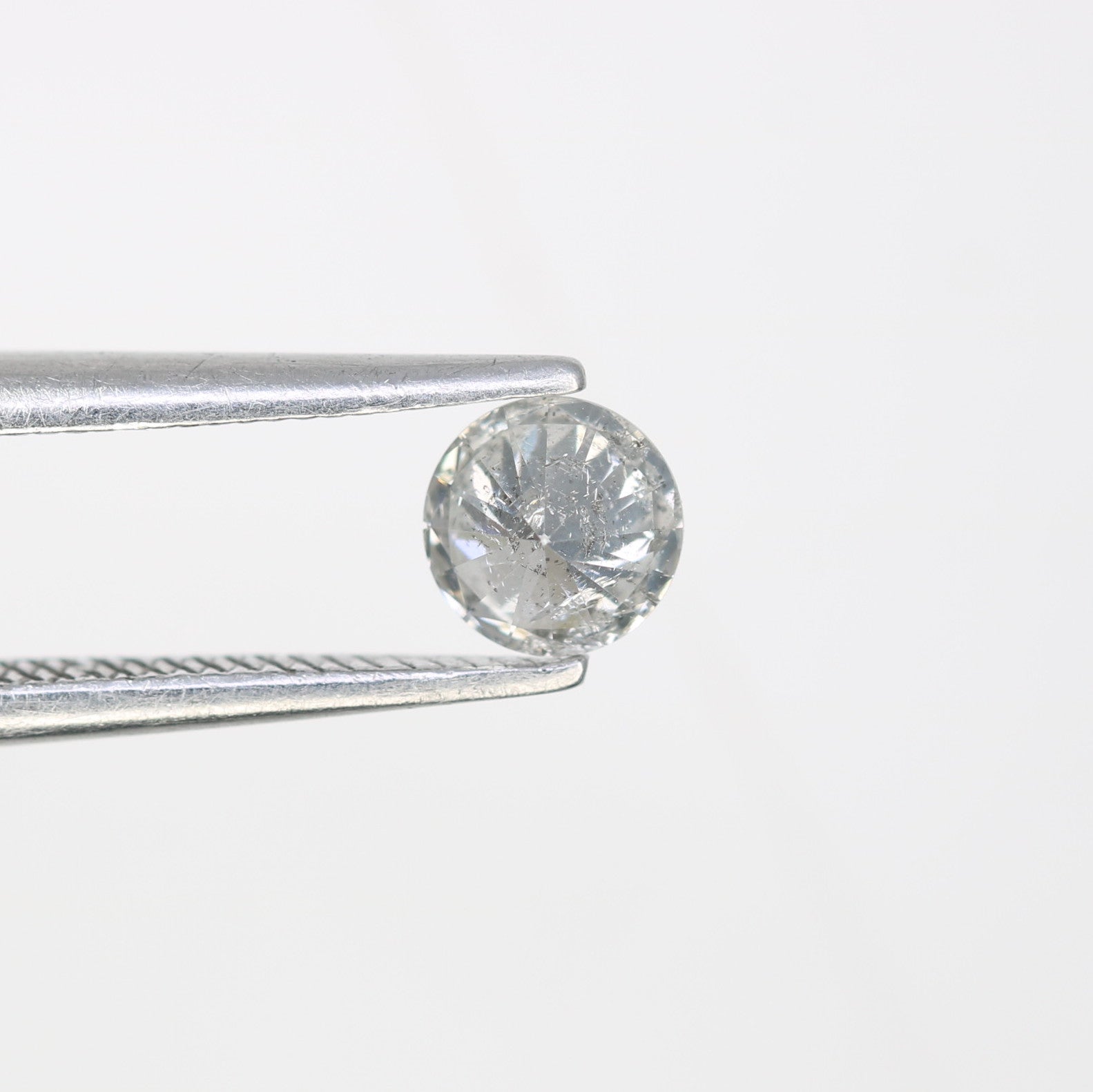 0.35 CT 4.60 x 2.70 MM Salt and Pepper Round Brilliant Cut Natural Diamond | Ideal for Designer Engagement Rings, Custom Wedding Jewelry & Unique Fine Jewelry - JayKrishna Diamond