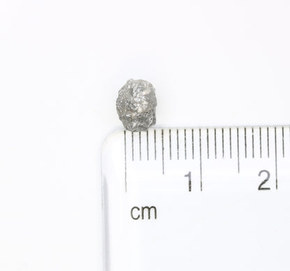 1.76 CT 7.60 MM Uncut Raw Rough Grey Natural Diamond For Engagement Ring - JayKrishna Diamond