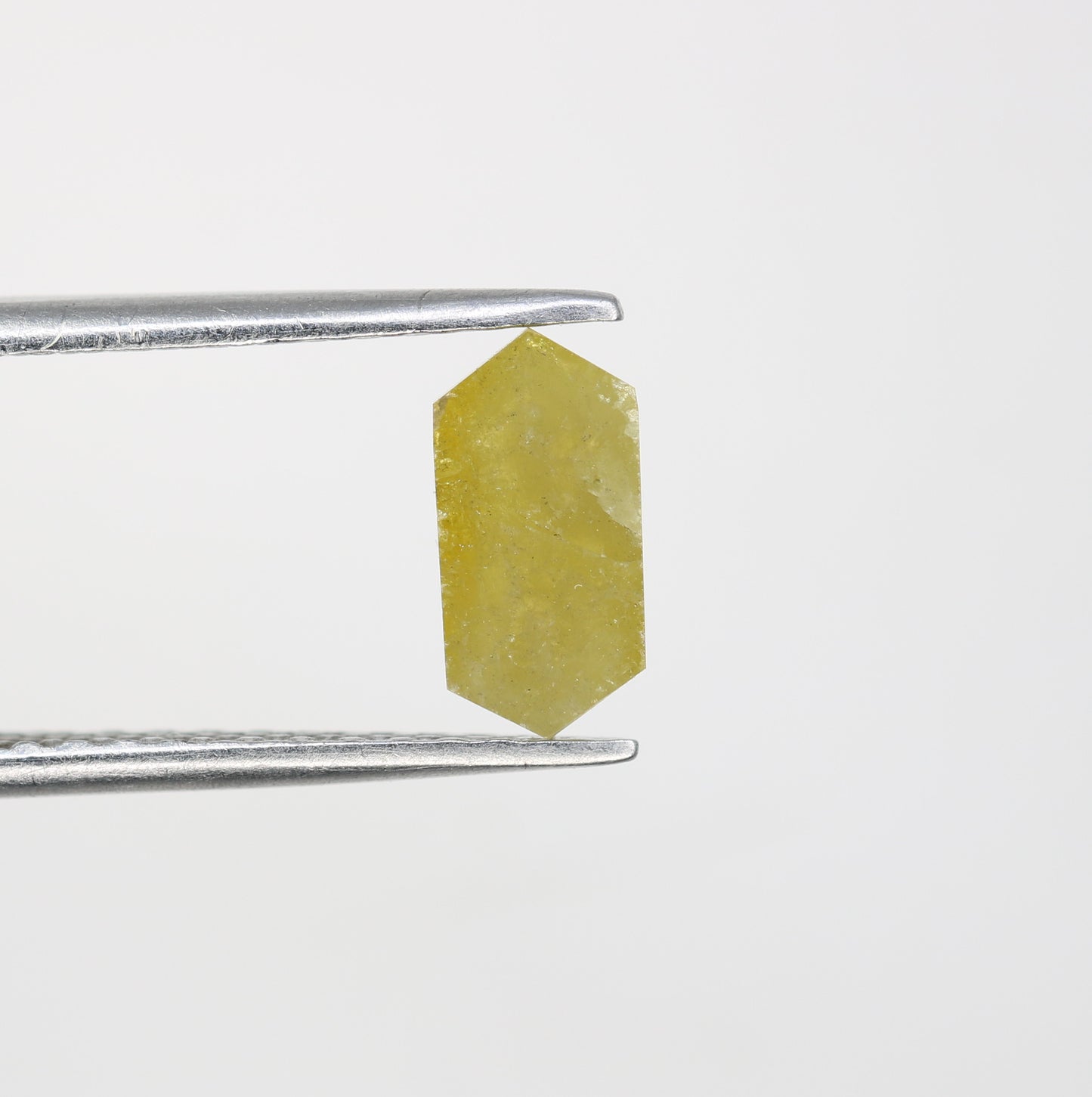0.90 CT 8.90 MM Unique Yellow Elongated Hexagon Shape Diamond For Engagement Ring - JayKrishna Diamond