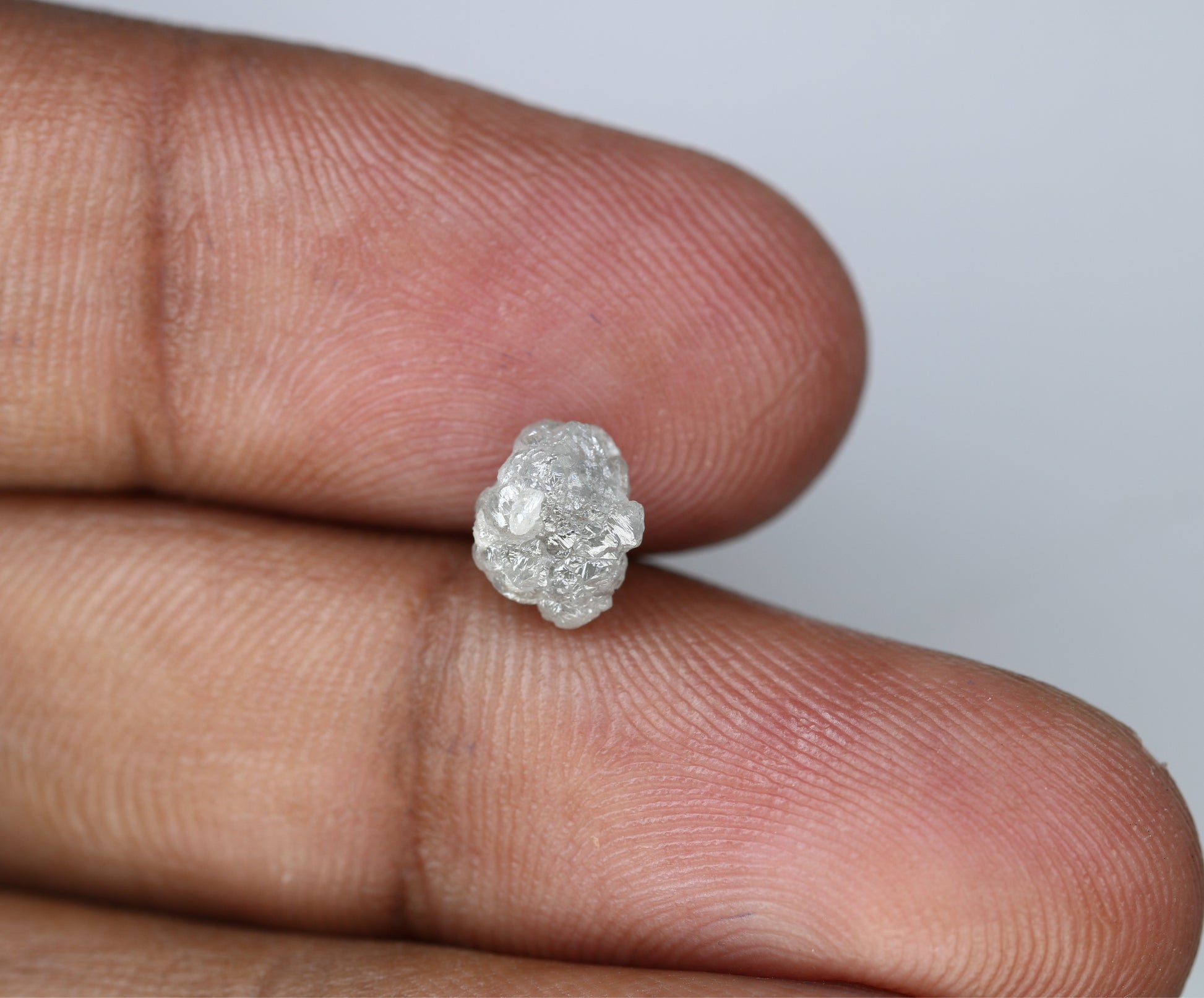 1.86 CT Rough Grey  Uncut Raw Diamond For Engagement Ring - JayKrishna Diamond