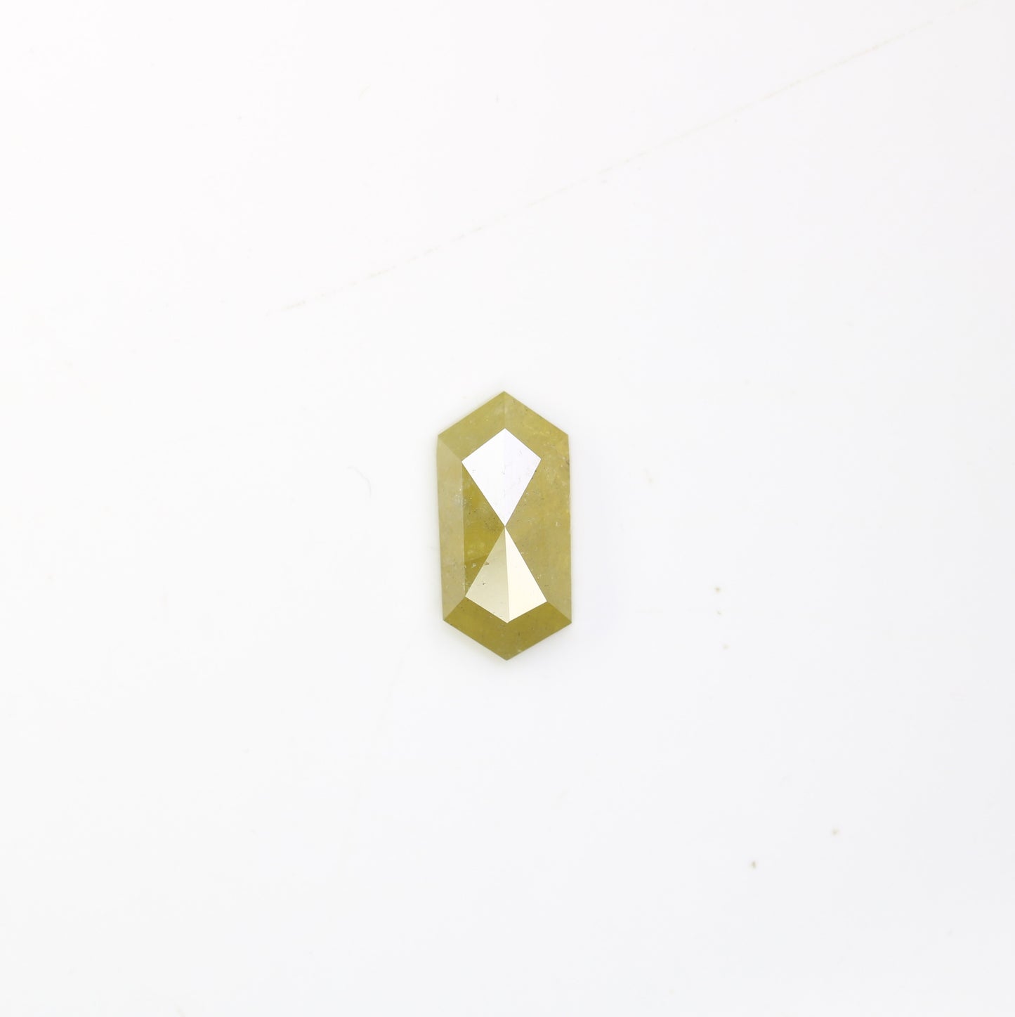 0.90 CT 8.90 MM Unique Yellow Elongated Hexagon Shape Diamond For Engagement Ring - JayKrishna Diamond