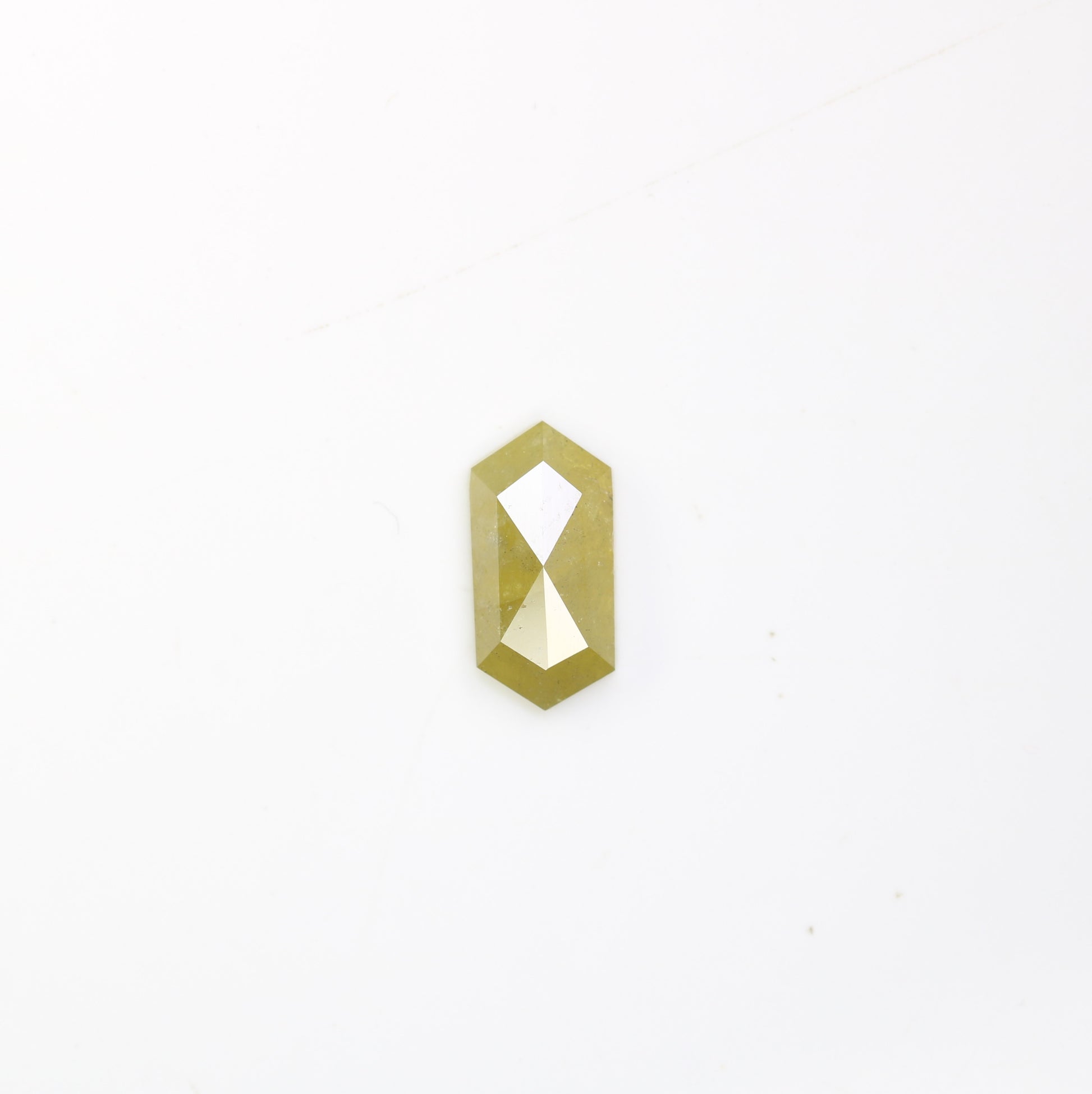 0.90 CT 8.90 MM Unique Yellow Elongated Hexagon Shape Diamond For Engagement Ring - JayKrishna Diamond