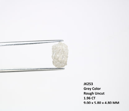 1.96 CT Grey Rough Raw Uncut Diamond For Engagement Ring - JayKrishna Diamond
