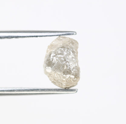 2.26 CT 7.50 x 6.80 MM Rough White Irregular Cut Raw Natural Diamond For Engagement Ring - JayKrishna Diamond