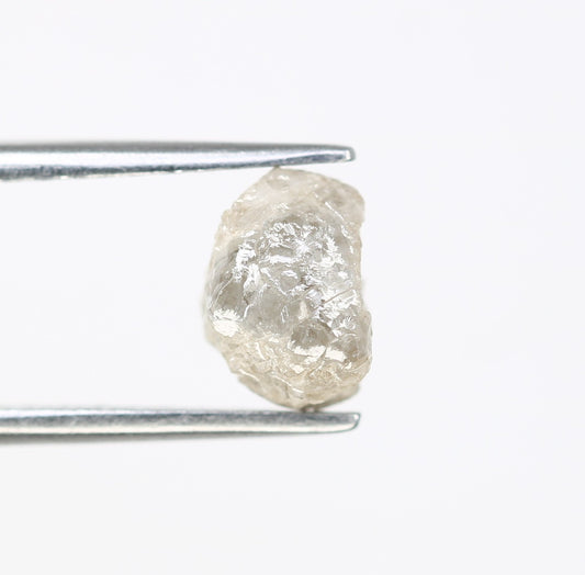 2.26 CT 7.50 x 6.80 MM Rough White Irregular Cut Raw Natural Diamond For Engagement Ring - JayKrishna Diamond