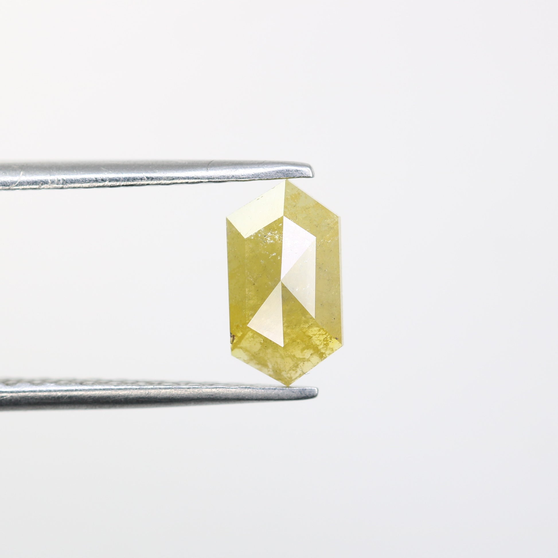 0.78 CT 8.50 MM Yellow Elongated Hexagon Shape Diamond For Wedding Ring - JayKrishna Diamond
