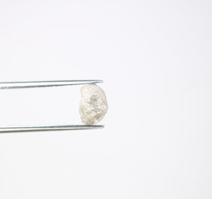 2.26 CT 7.50 x 6.80 MM Rough White Irregular Cut Raw Natural Diamond For Engagement Ring - JayKrishna Diamond