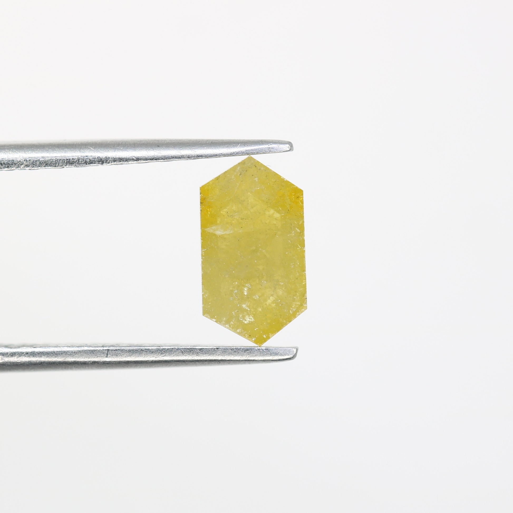 0.78 CT 8.50 MM Yellow Elongated Hexagon Shape Diamond For Wedding Ring - JayKrishna Diamond