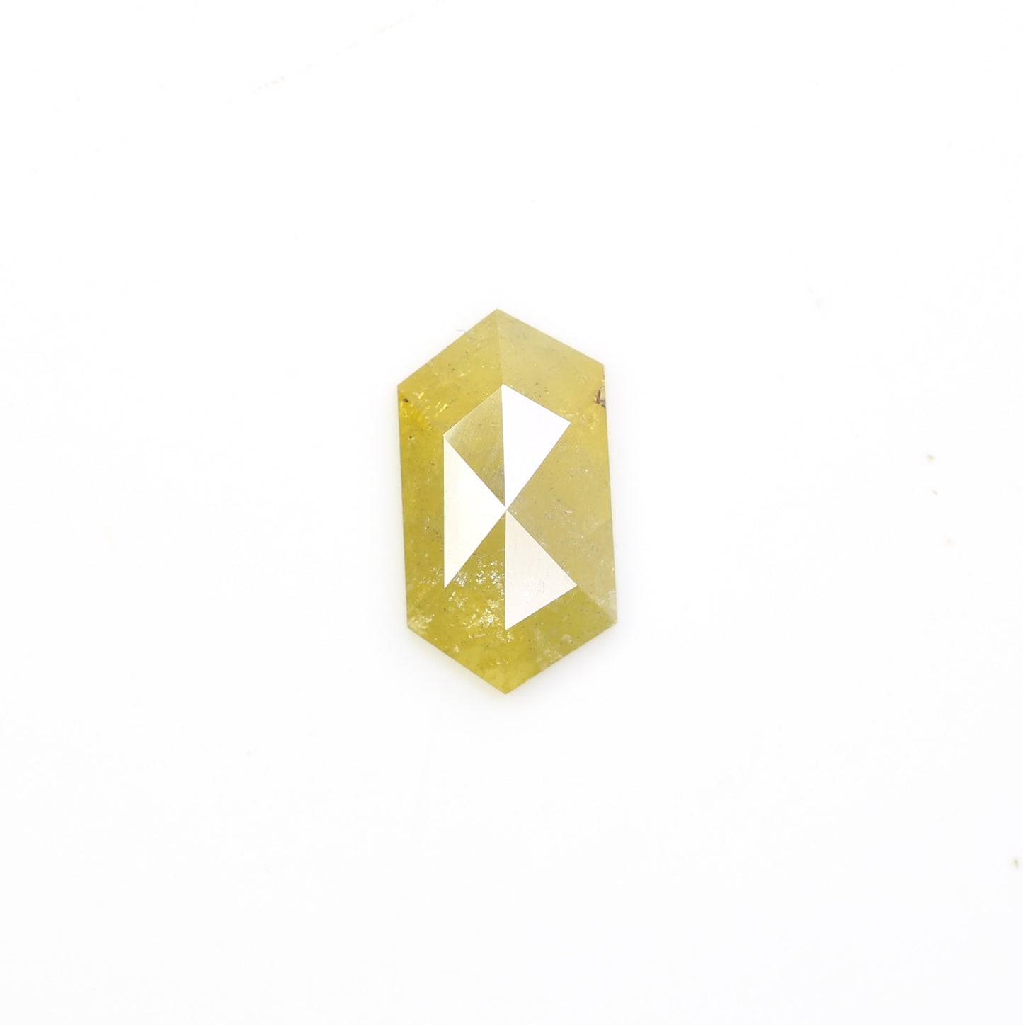 0.78 CT 8.50 MM Yellow Elongated Hexagon Shape Diamond For Wedding Ring - JayKrishna Diamond