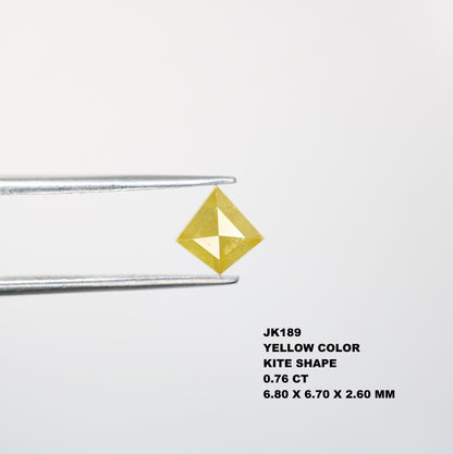 0.76 CT 6.80 MM Polished Kite Shape Yellow Diamond For Promise Ring - JayKrishna Diamond