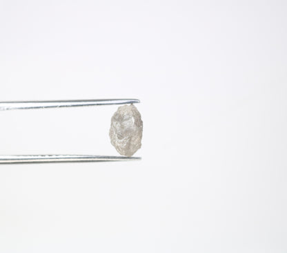 1.88 CT 7.80 MM Uncut Raw Rough Grey Natural Diamond For Engagement Ring - JayKrishna Diamond