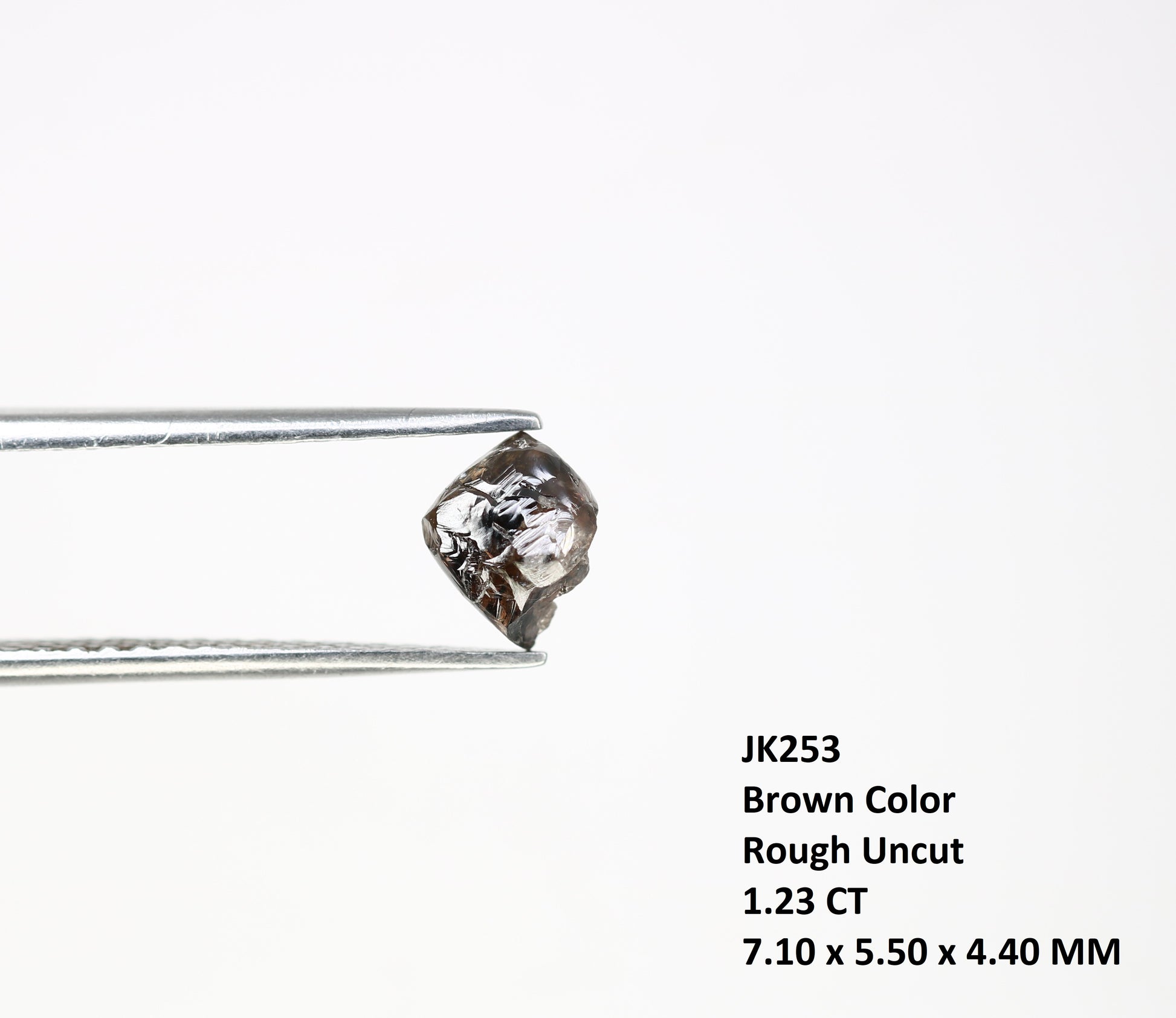 1.23 CT Dark Brown Rough Raw Uncut Diamond For Engagement Ring - JayKrishna Diamond