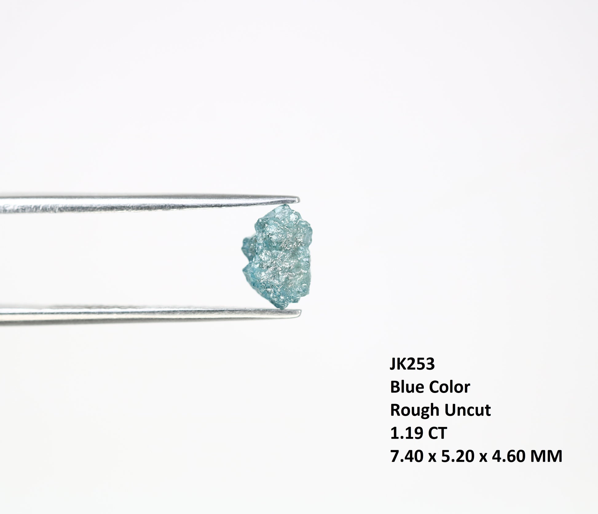 1.19 CT Blue Rough Raw Natural Diamond For Engagement Ring - JayKrishna Diamond