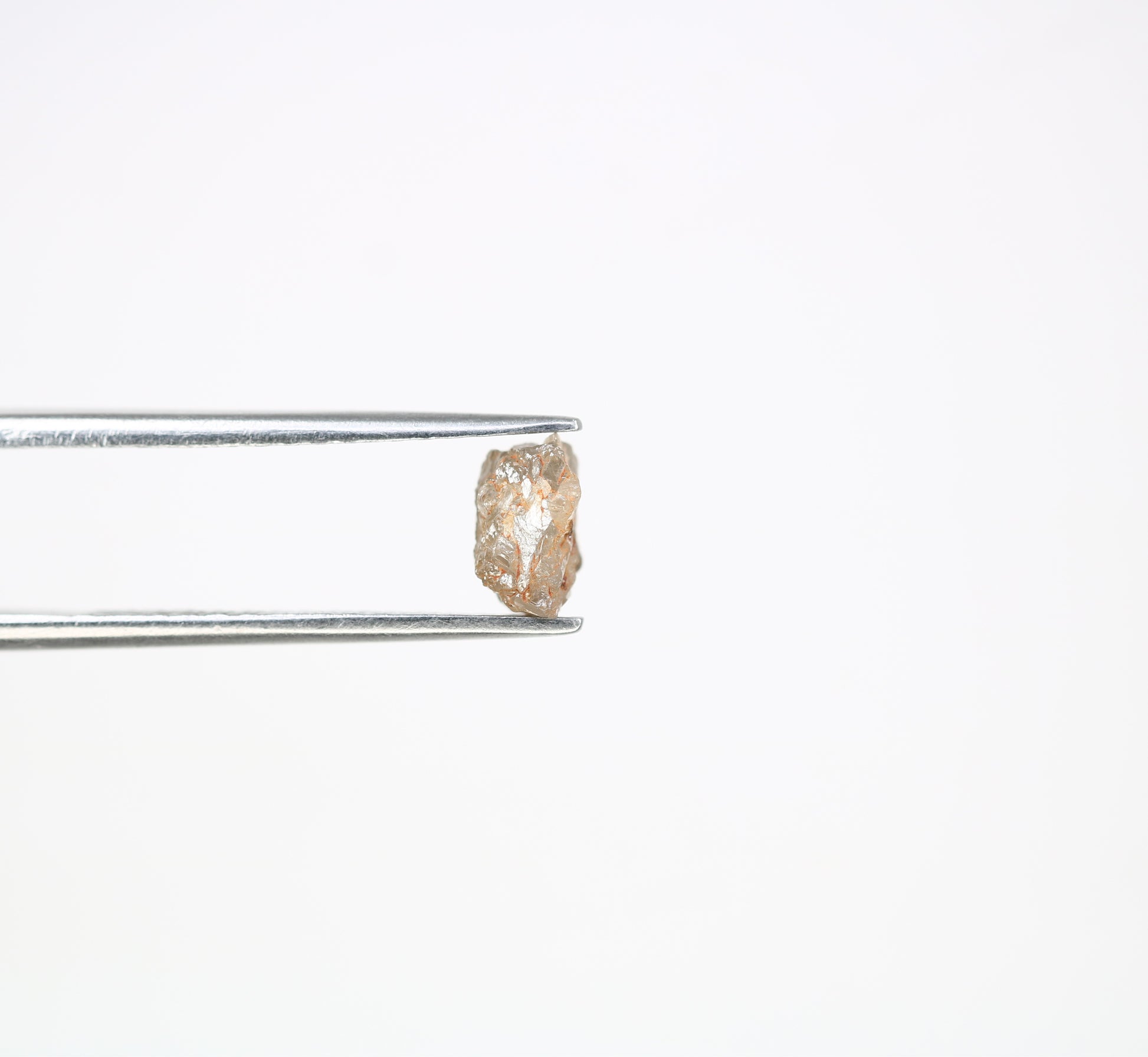 1.35 CT 6.70 MM Raw Rough Natural Uncut Grey Diamond For Engagement Ring - JayKrishna Diamond