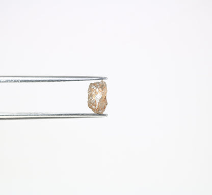 1.35 CT 6.70 MM Raw Rough Natural Uncut Grey Diamond For Engagement Ring - JayKrishna Diamond