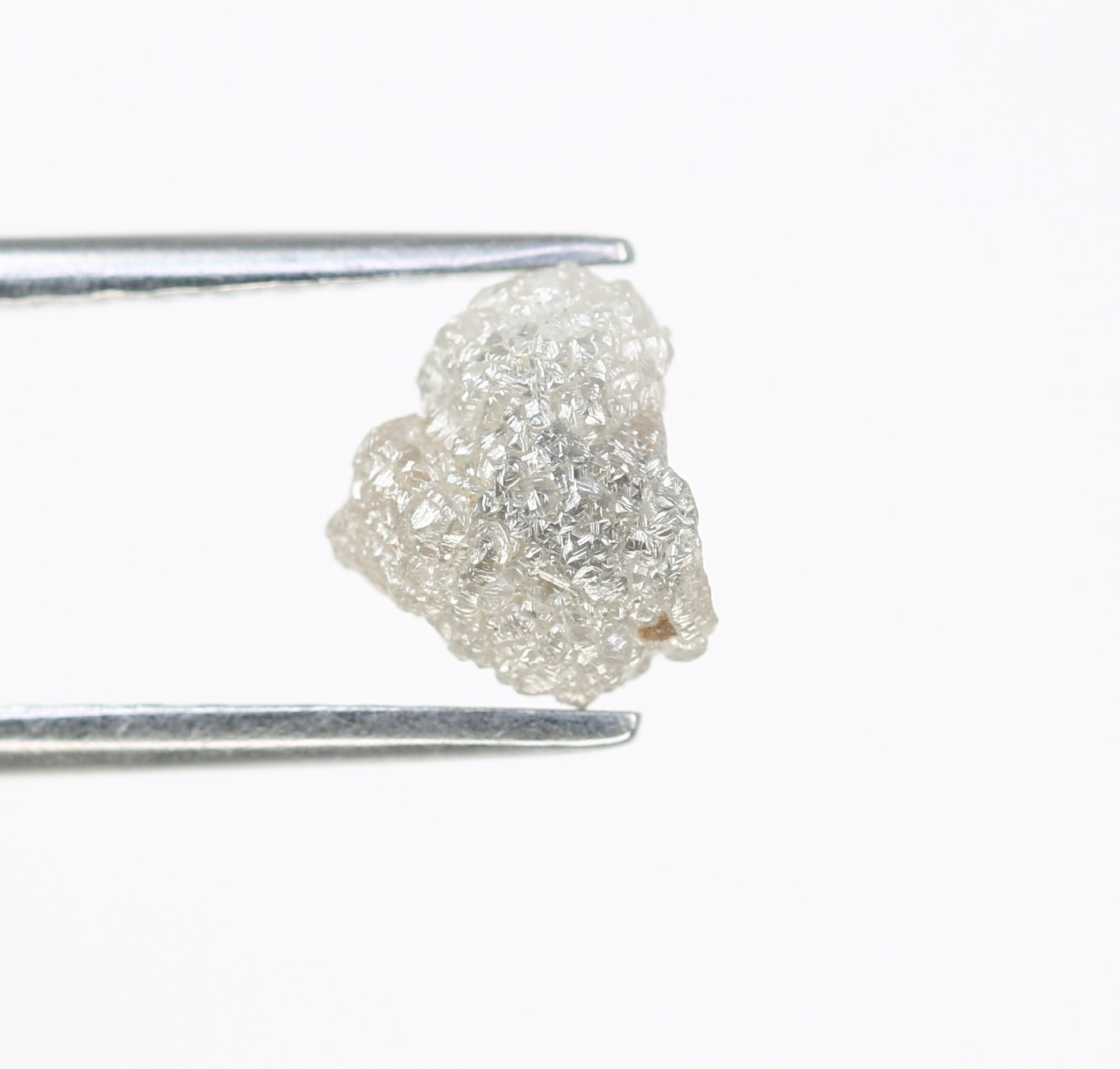 1.33 CT 7.40 MM Rough Grey Natural Uncut Raw  Diamond For Engagement Ring - JayKrishna Diamond