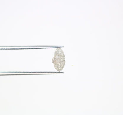 1.33 CT 7.40 MM Rough Grey Natural Uncut Raw  Diamond For Engagement Ring - JayKrishna Diamond