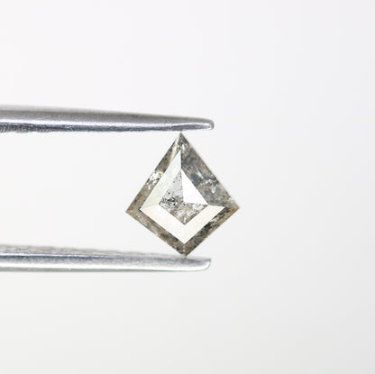 0.55 CT Kite Shape Salt And Pepper 6.30 MM Loose Diamond For Wedding Ring - JayKrishna Diamond