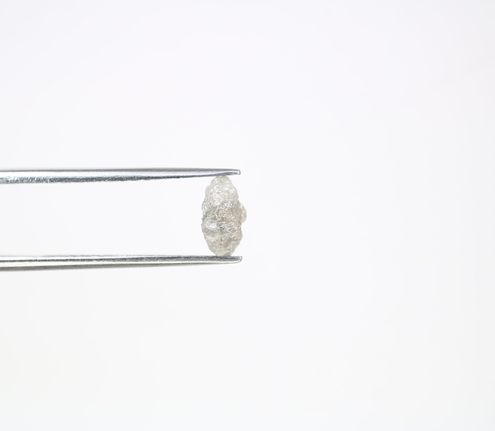 1.33 CT 7.40 MM Rough Grey Natural Uncut Raw  Diamond For Engagement Ring - JayKrishna Diamond