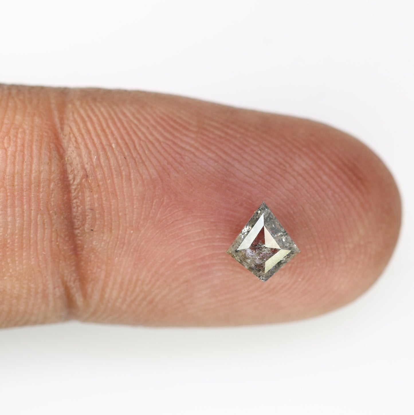 0.55 CT Kite Shape Salt And Pepper 6.30 MM Loose Diamond For Wedding Ring - JayKrishna Diamond