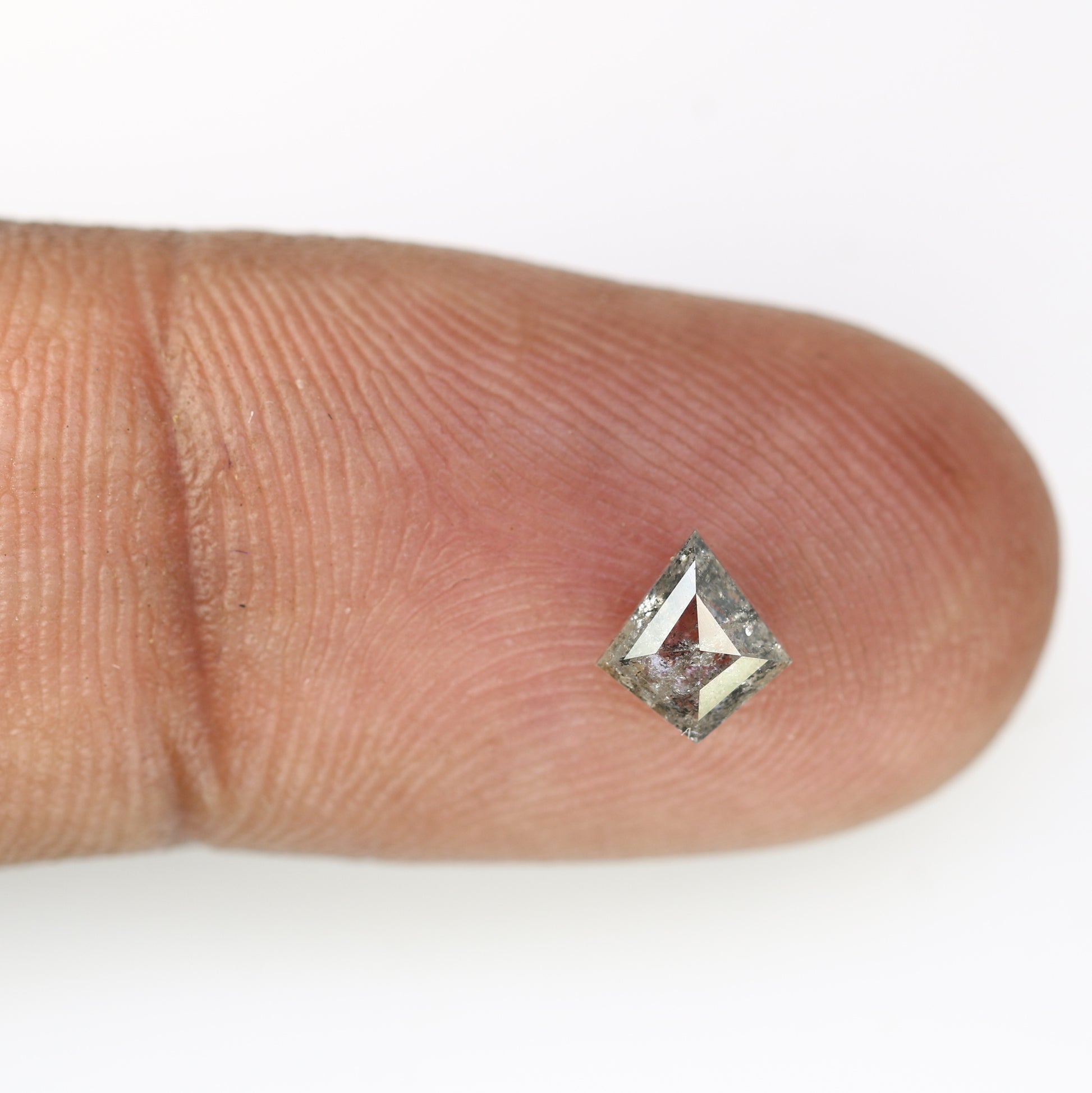 0.55 CT Kite Shape Salt And Pepper 6.30 MM Loose Diamond For Wedding Ring - JayKrishna Diamond